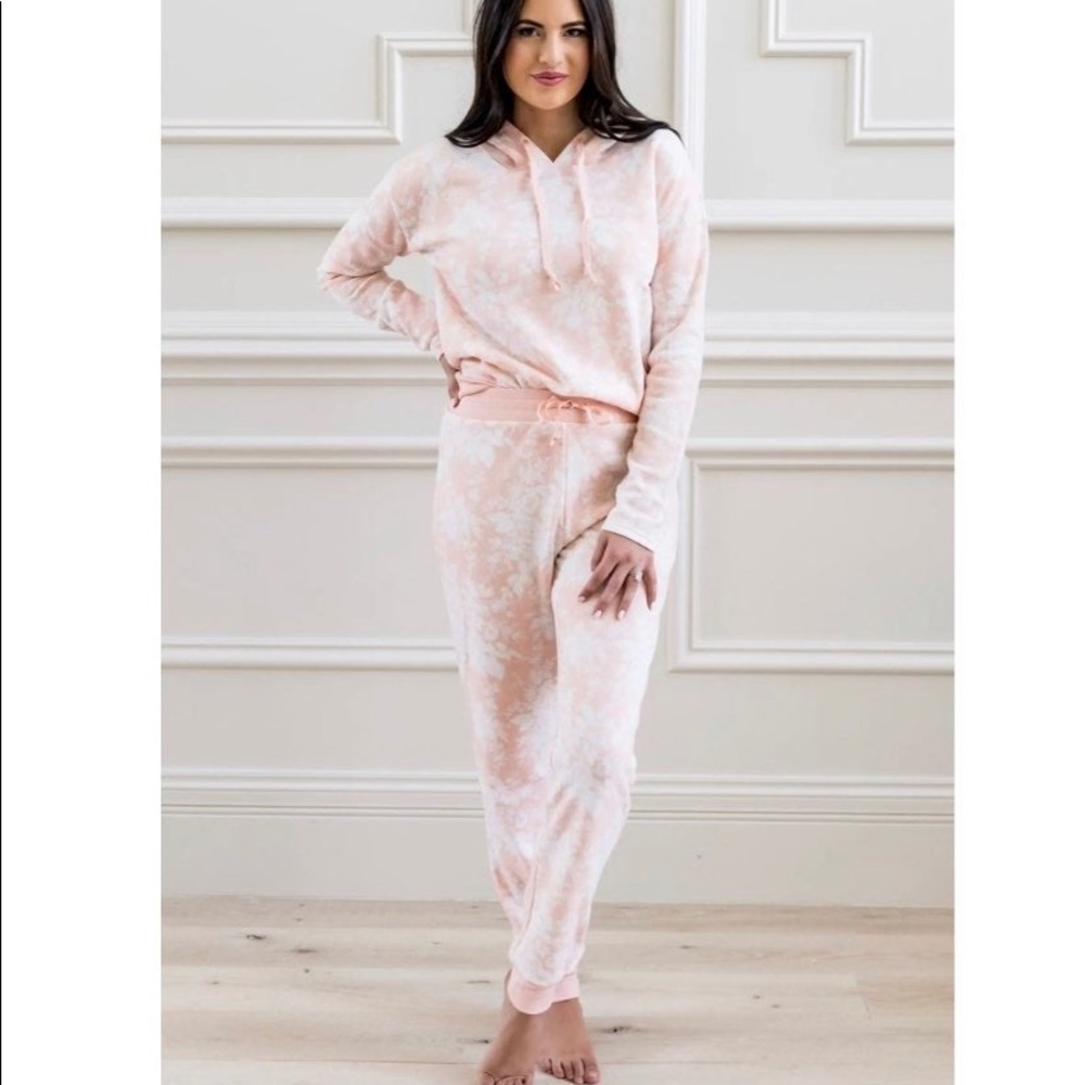 Rachel Parcell Soft Lounge Hoodie - Pink 
(pants in separate listing)